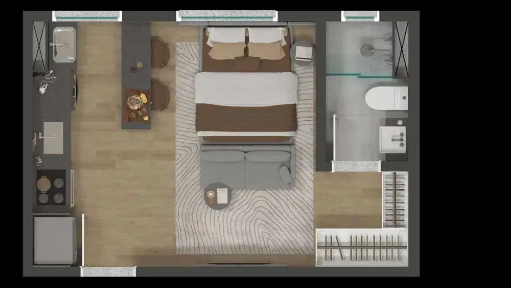 Apartamento, 1 quarto - Foto 4