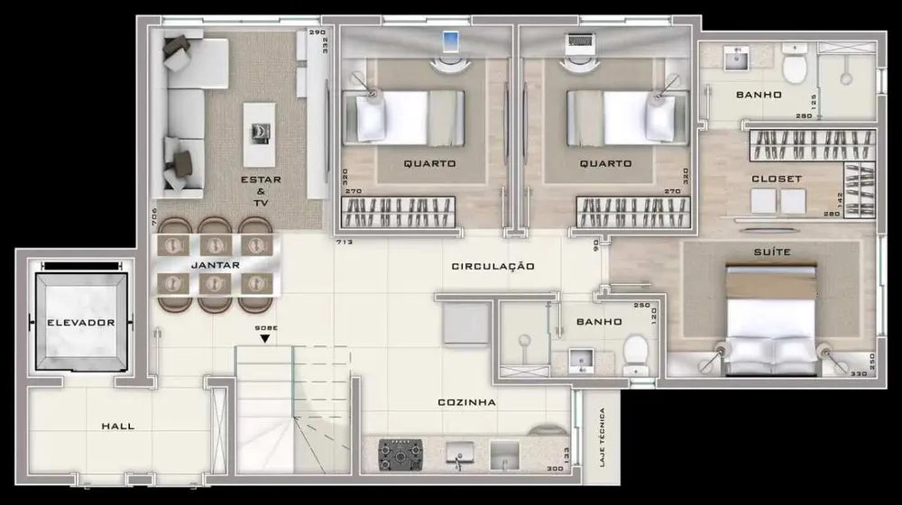 Cobertura, 3 quartos, 109 m² - Foto 11