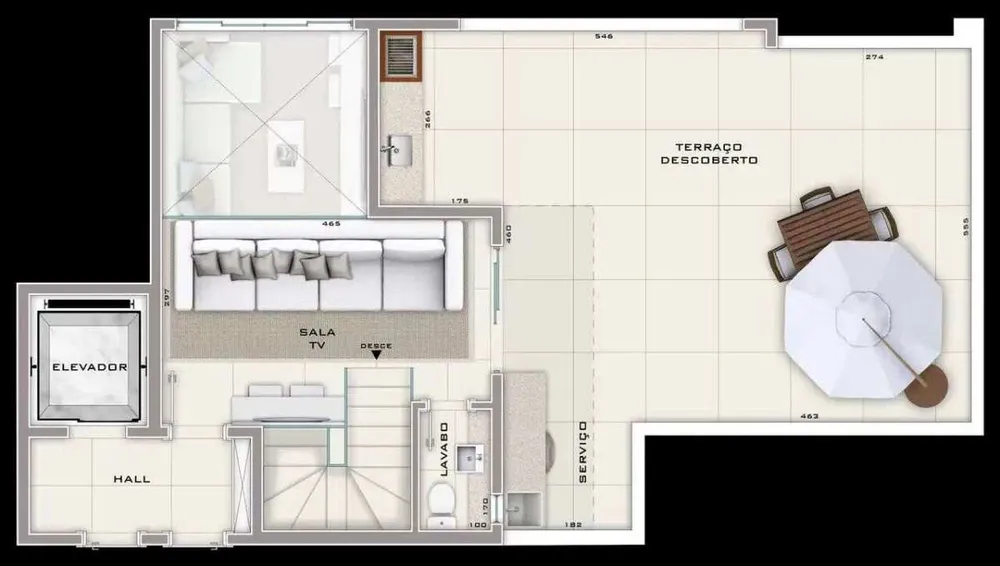 Cobertura, 3 quartos, 109 m² - Foto 12