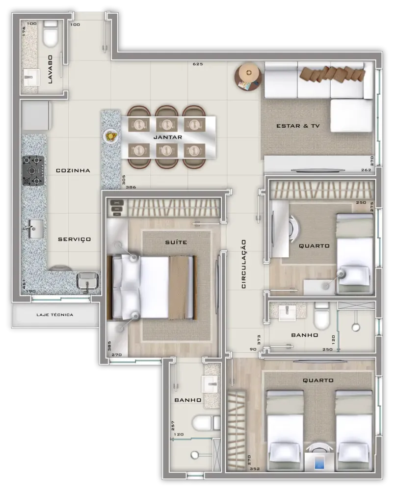 Apartamento, 3 quartos, 78 m² - Foto 5
