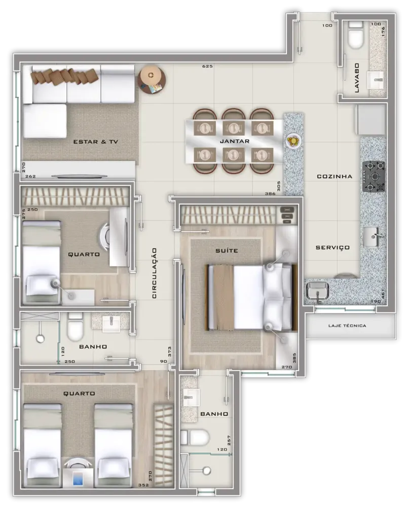Apartamento, 3 quartos, 78 m² - Foto 9