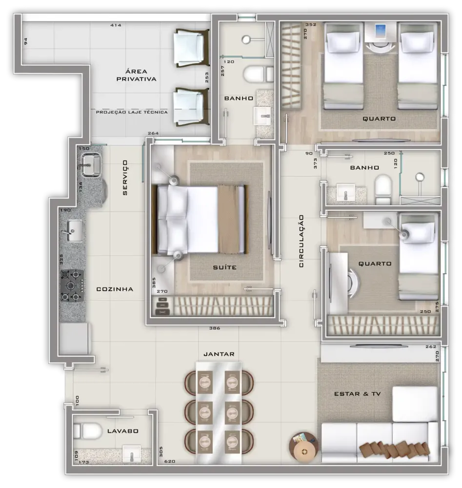 Apartamento, 3 quartos, 78 m² - Foto 11