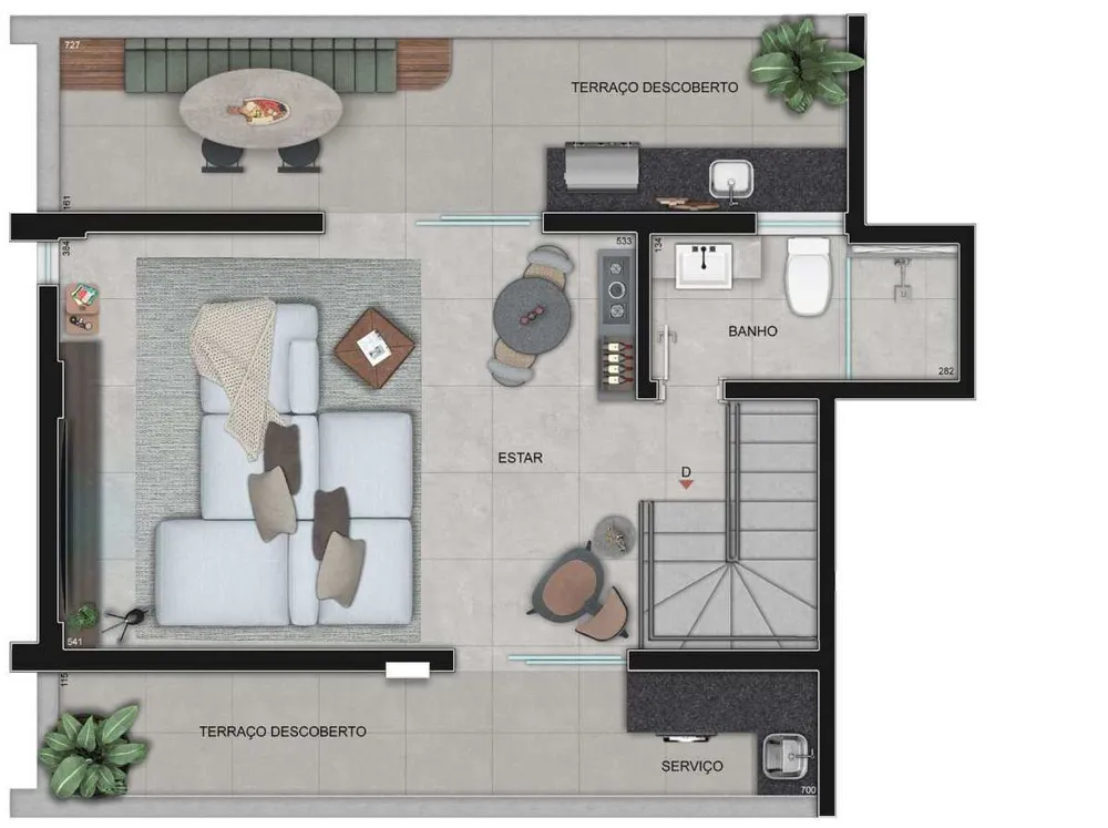 Cobertura, 2 quartos, 87 m² - Foto 5