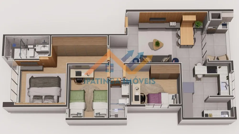 Apartamento, 3 quartos, 92 m² - Foto 2