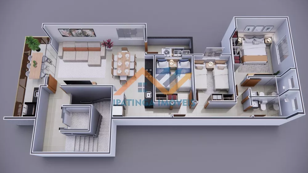 Apartamento, 3 quartos, 100 m² - Foto 2