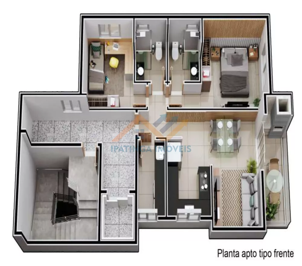 Cobertura, 2 quartos, 100 m² - Foto 4