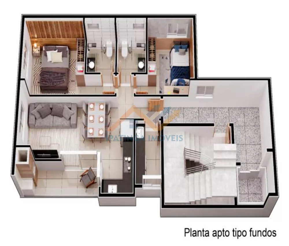 Cobertura, 2 quartos, 100 m² - Foto 2