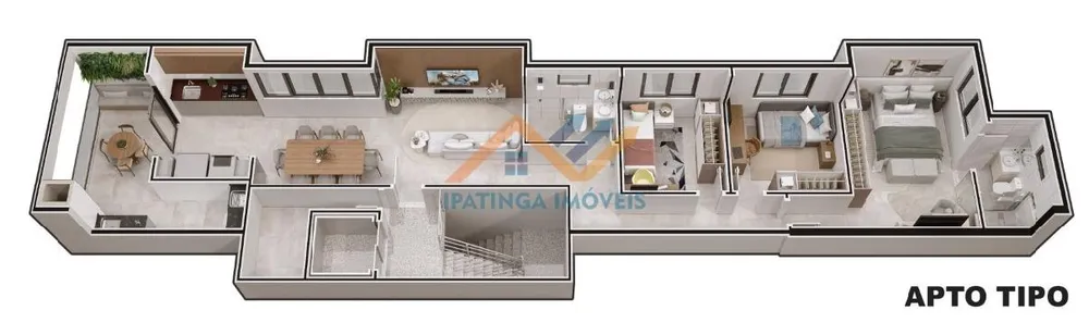 Apartamento, 3 quartos, 100 m² - Foto 3