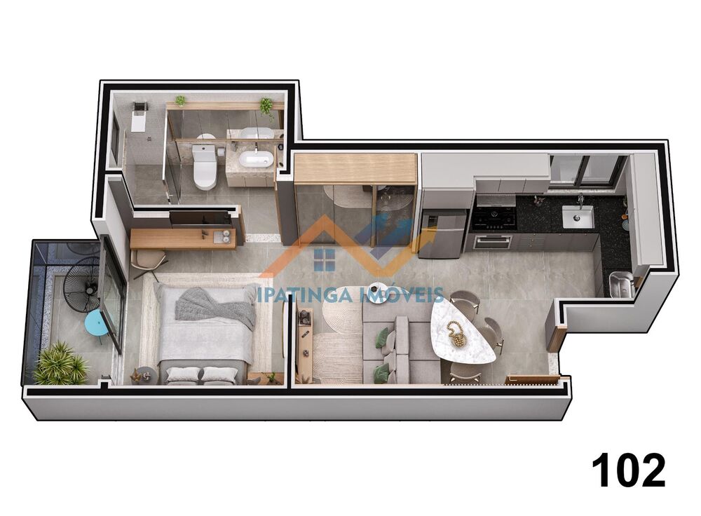 Kitnet e Studio à venda com 1 quarto, 30m² - Foto 4