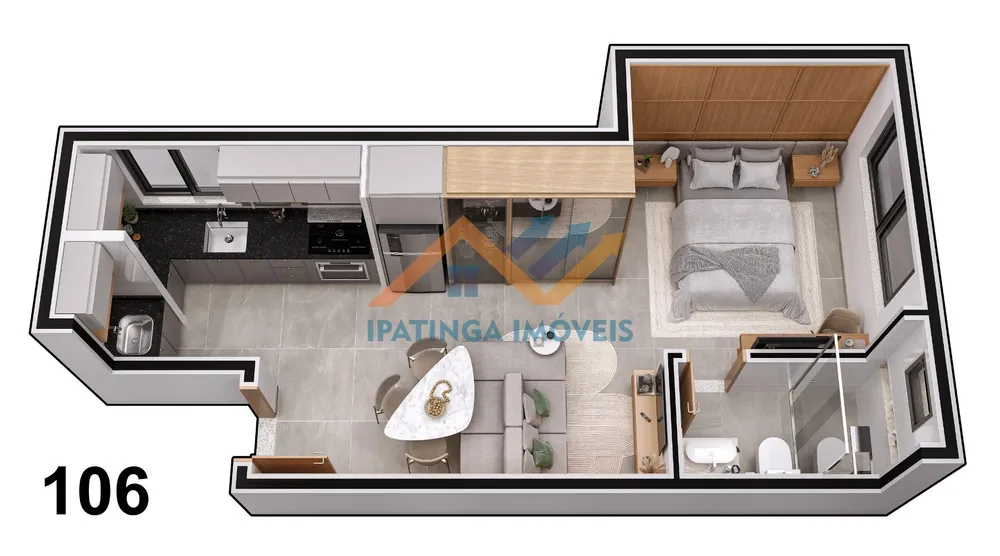 Kitnet-Studio, 30 m² - Foto 19