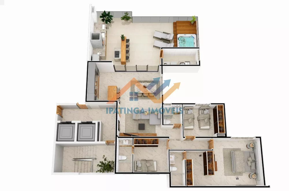 Cobertura, 3 quartos, 176 m² - Foto 3