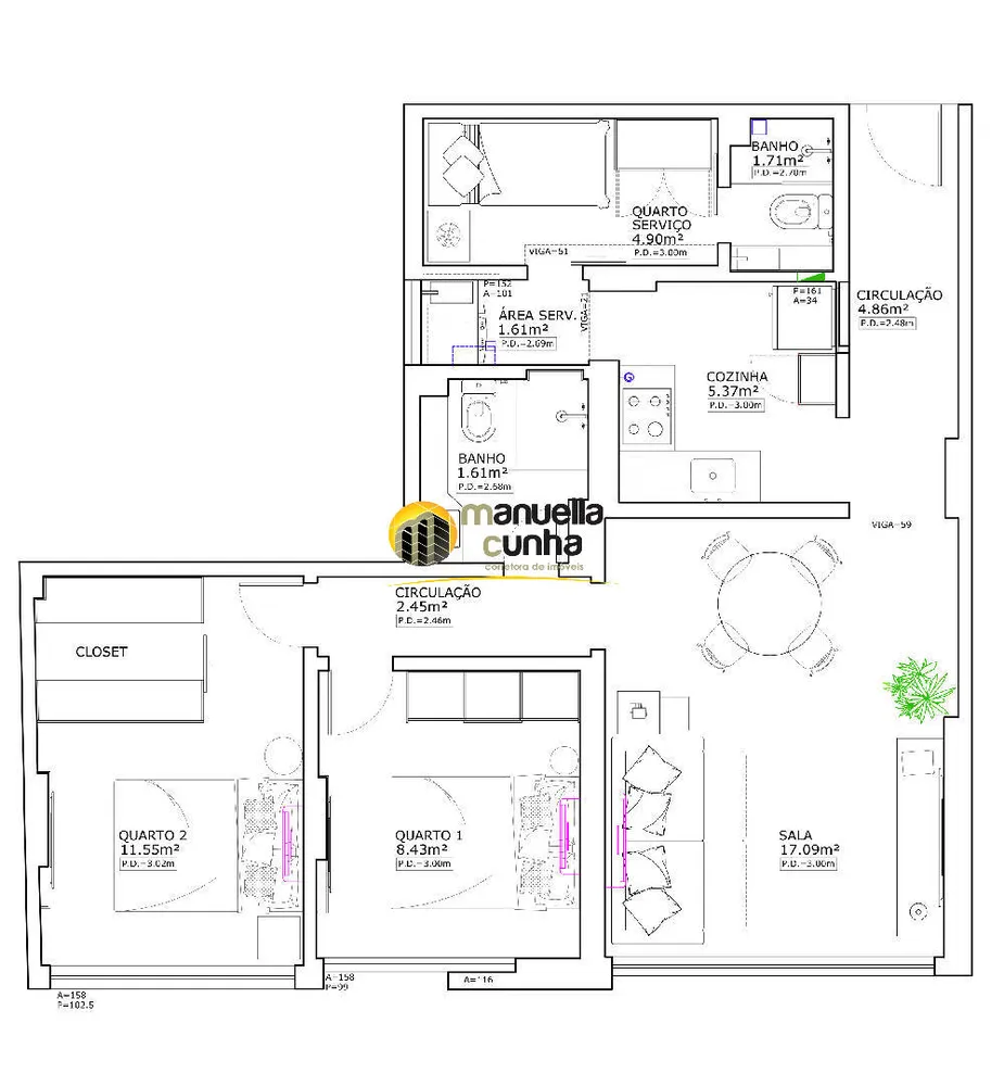 Apartamento, 2 quartos, 70 m² - Foto 21
