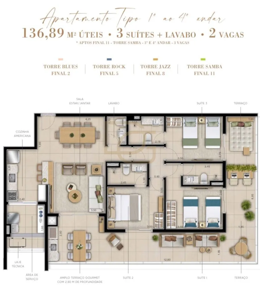 Apartamento, 2 quartos, 102 m² - Foto 7