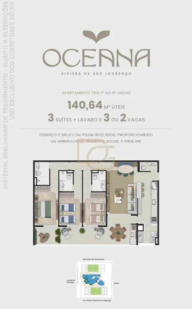 Apartamento, 3 quartos, 140 m² - Foto 2