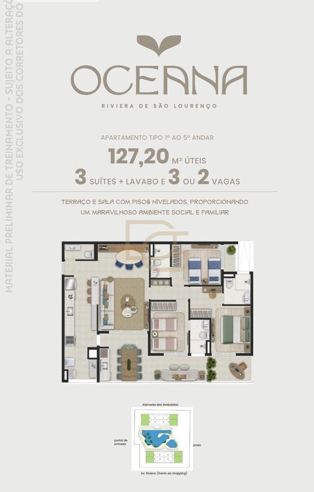 Apartamento, 3 quartos, 127 m² - Foto 2