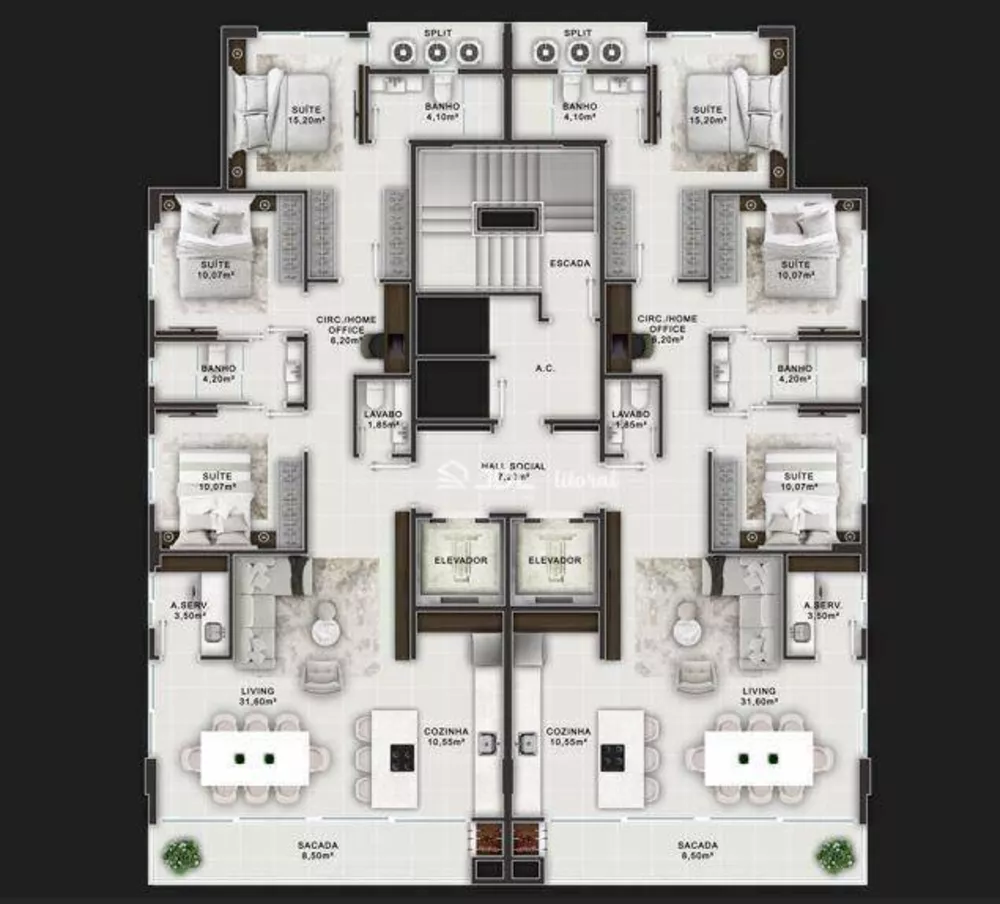 Apartamento, 3 quartos, 120 m² - Foto 3