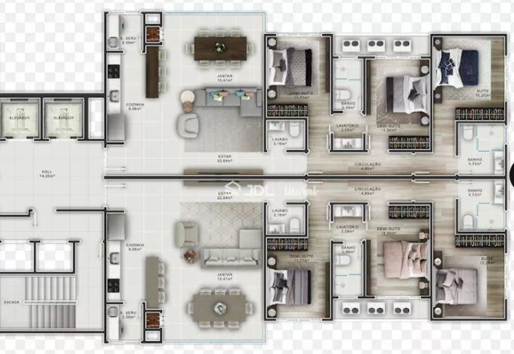 Apartamento, 3 quartos, 124 m² - Foto 4