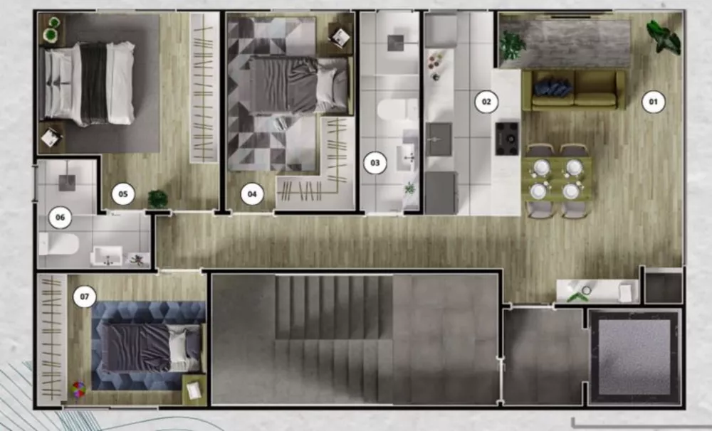 Apartamento, 3 quartos, 75 m² - Foto 3
