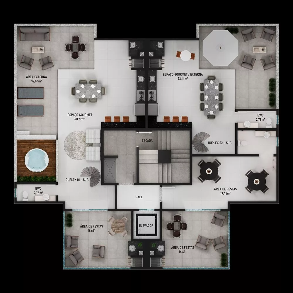 Cobertura, 3 quartos, 99 m² - Foto 4