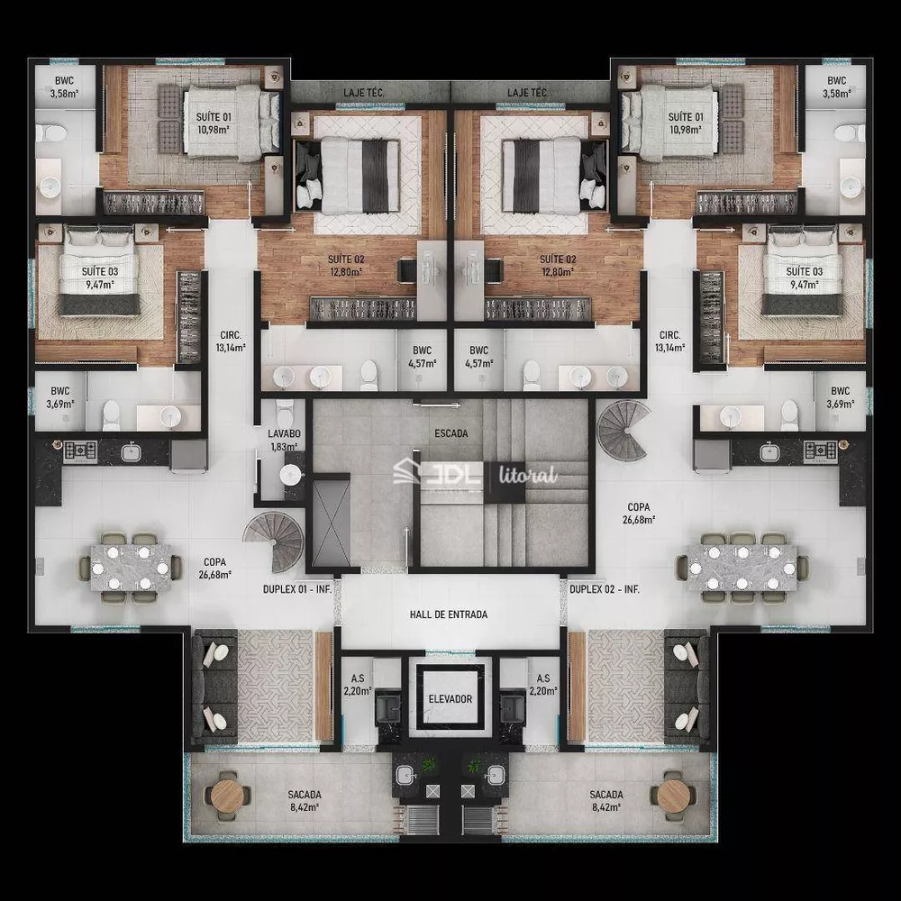 Apartamento, 3 quartos, 99 m² - Foto 4