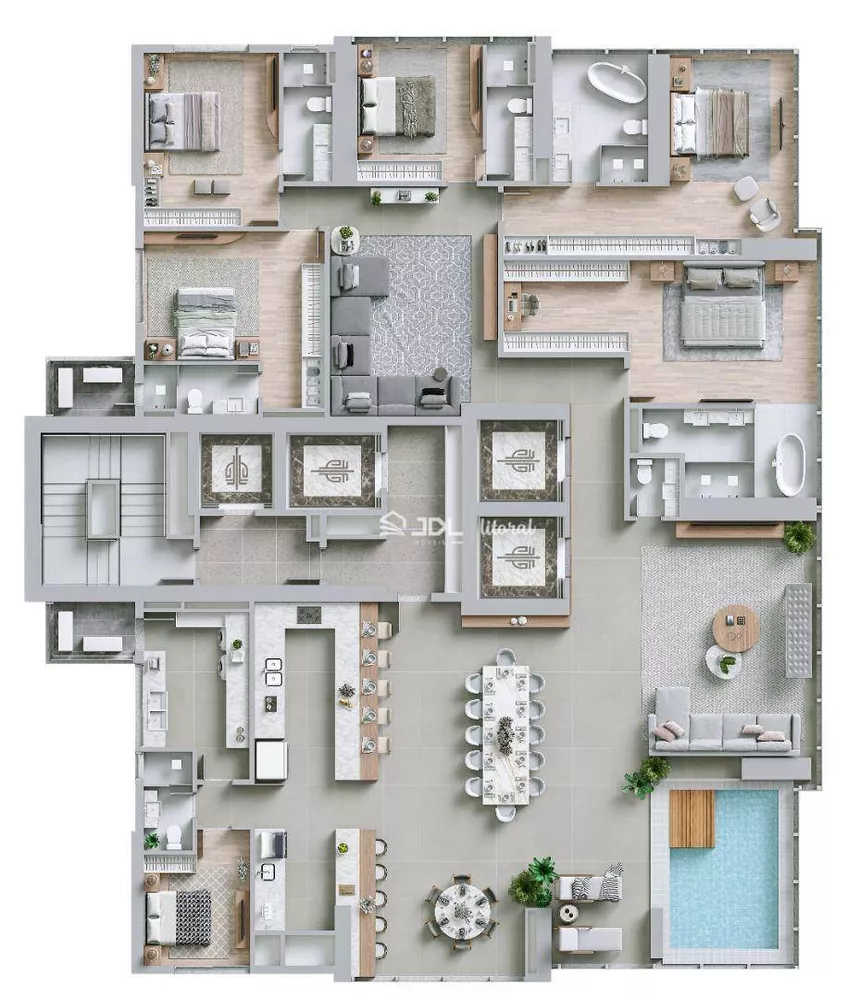 Apartamento, 4 quartos, 184 m² - Foto 3