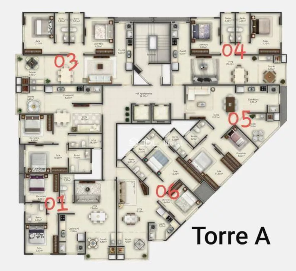 Apartamento, 2 quartos, 69 m² - Foto 4
