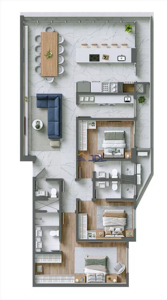 Apartamento, 3 quartos, 152 m² - Foto 4