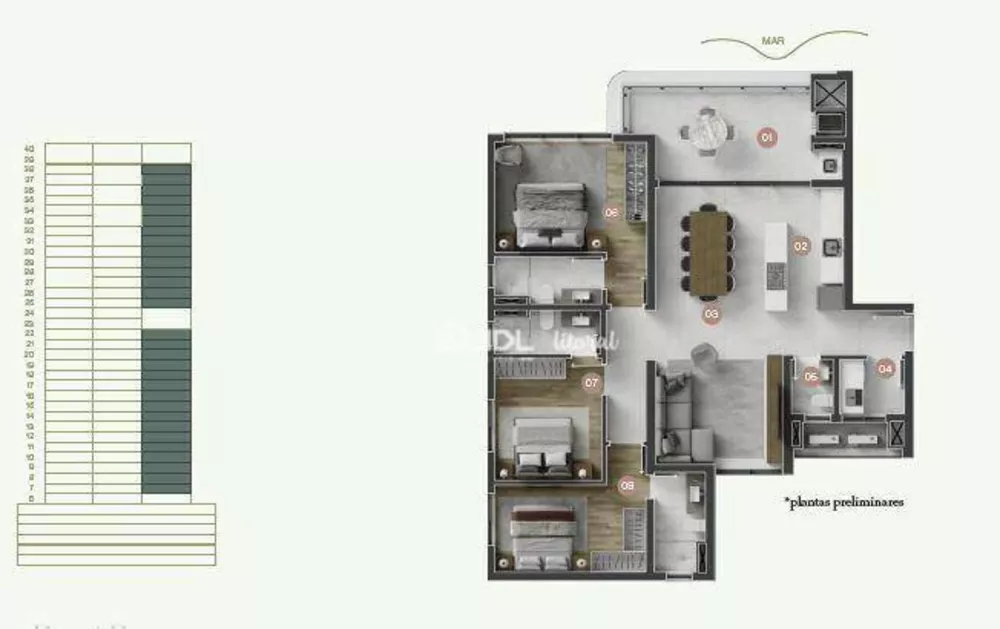 Apartamento, 3 quartos, 135 m² - Foto 3