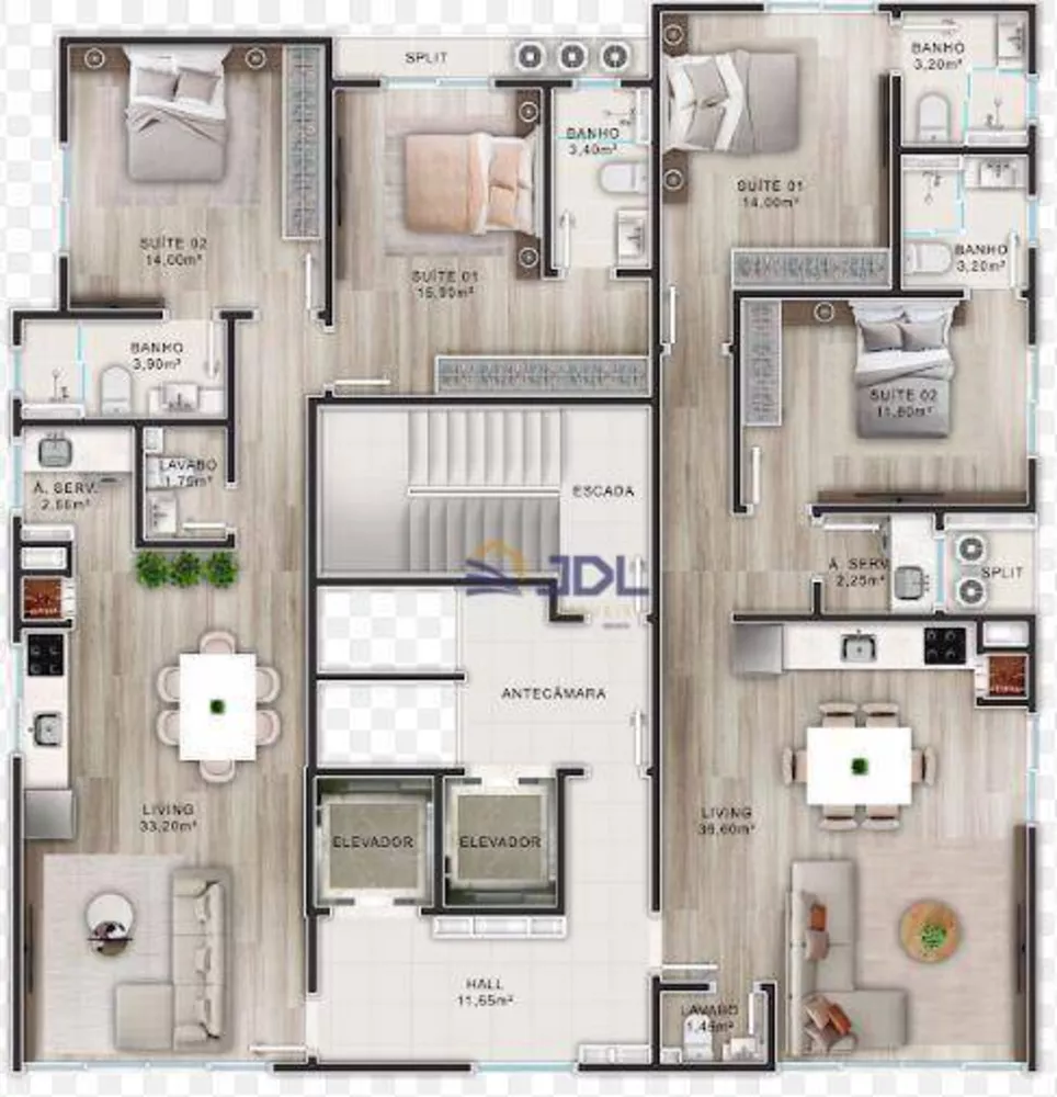Apartamento, 2 quartos, 84 m² - Foto 4
