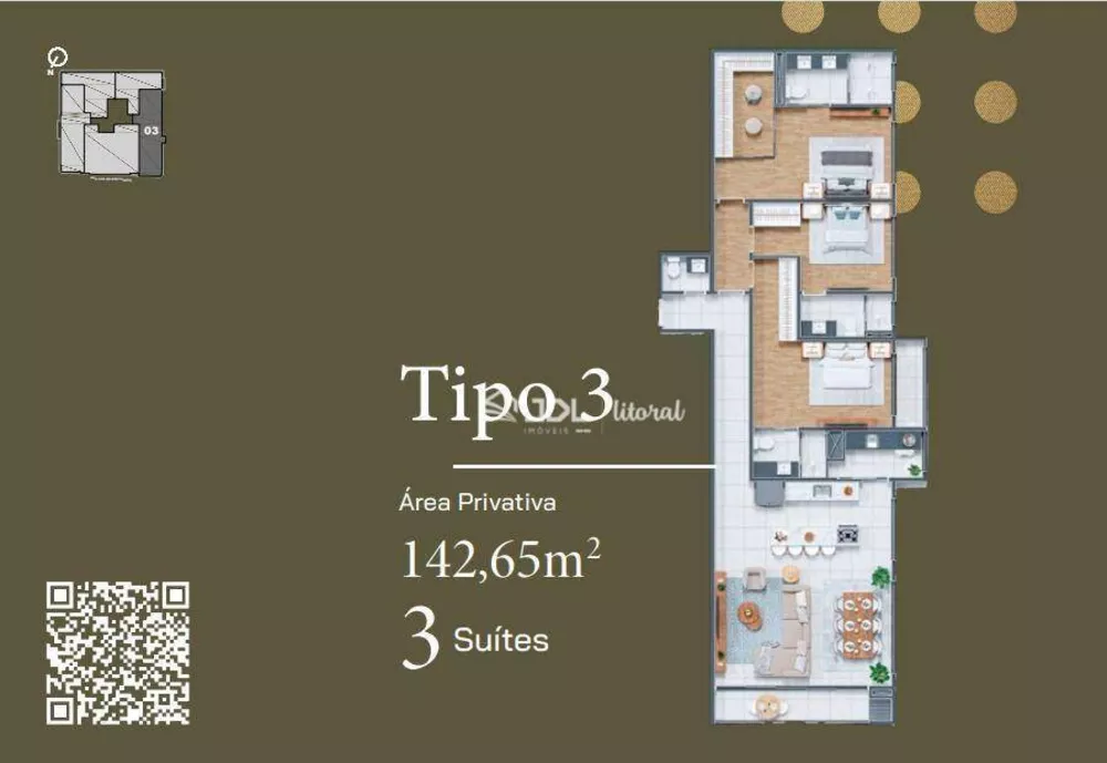 Apartamento, 3 quartos, 142 m² - Foto 4