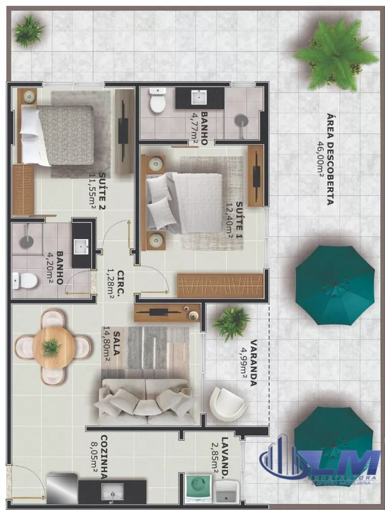 Apartamento, 2 quartos, 64 m² - Foto 12