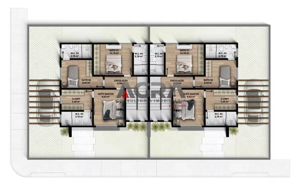 Casa de Condomínio à venda com 4 quartos, 127m² - Foto 4