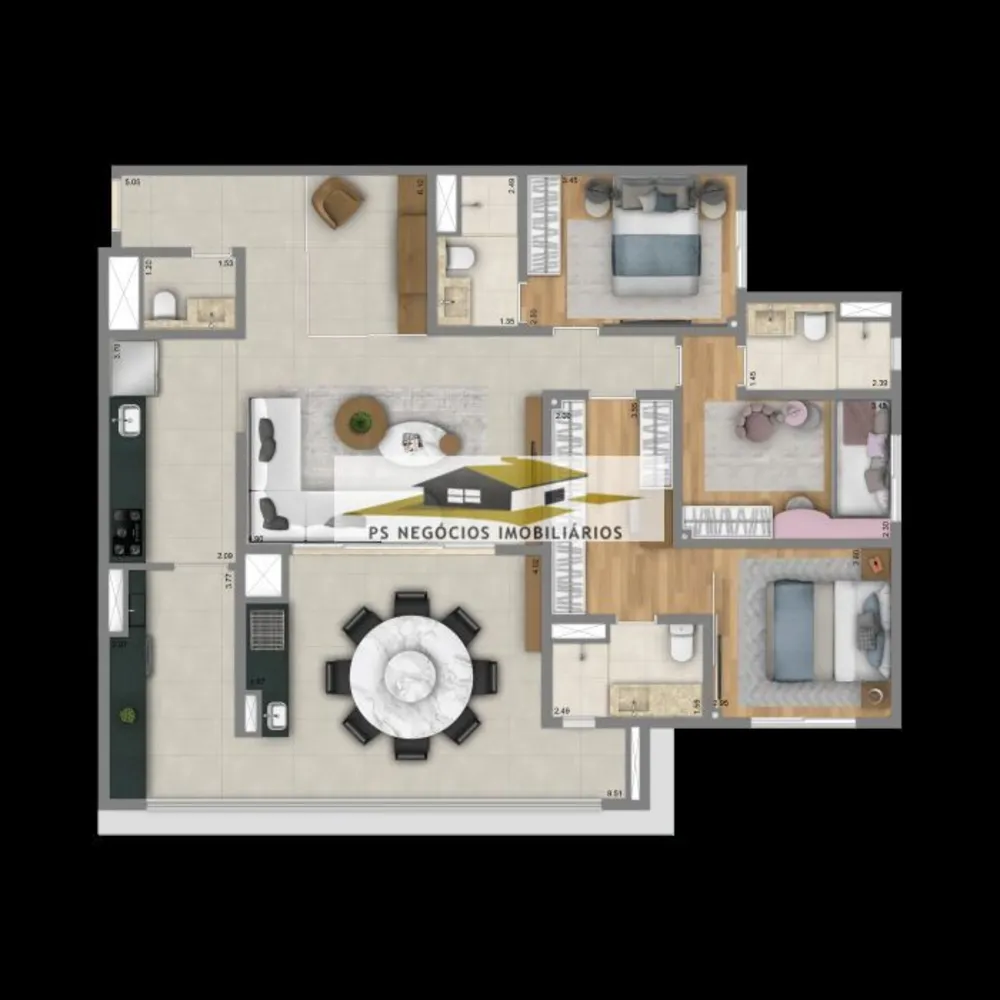 Apartamento, 3 quartos, 125 m² - Foto 8