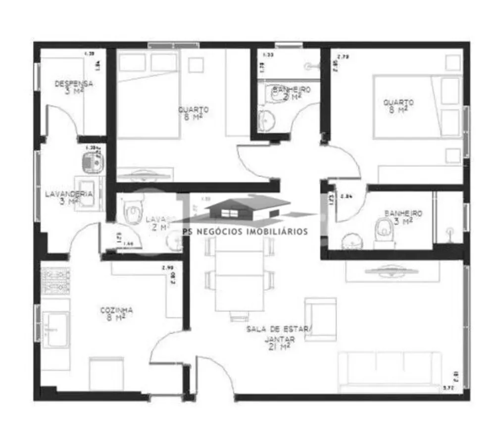 Apartamento, 2 quartos, 72 m² - Foto 8