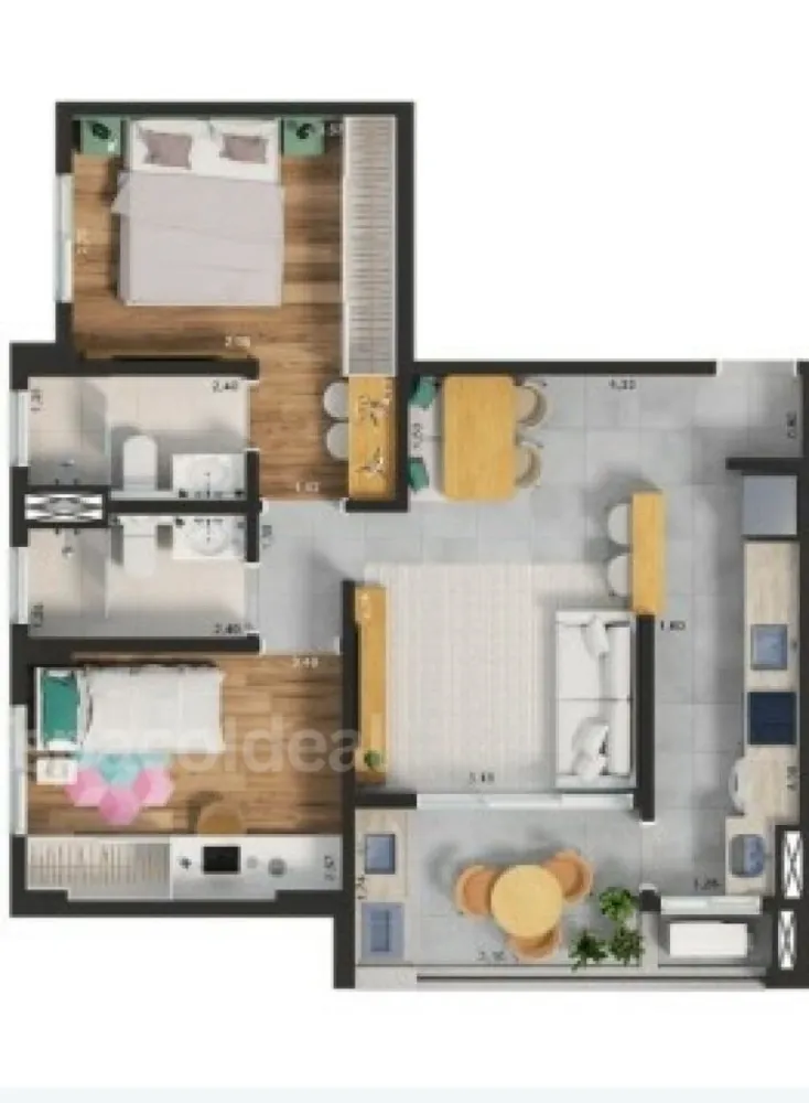 Apartamento, 2 quartos, 69 m² - Foto 12