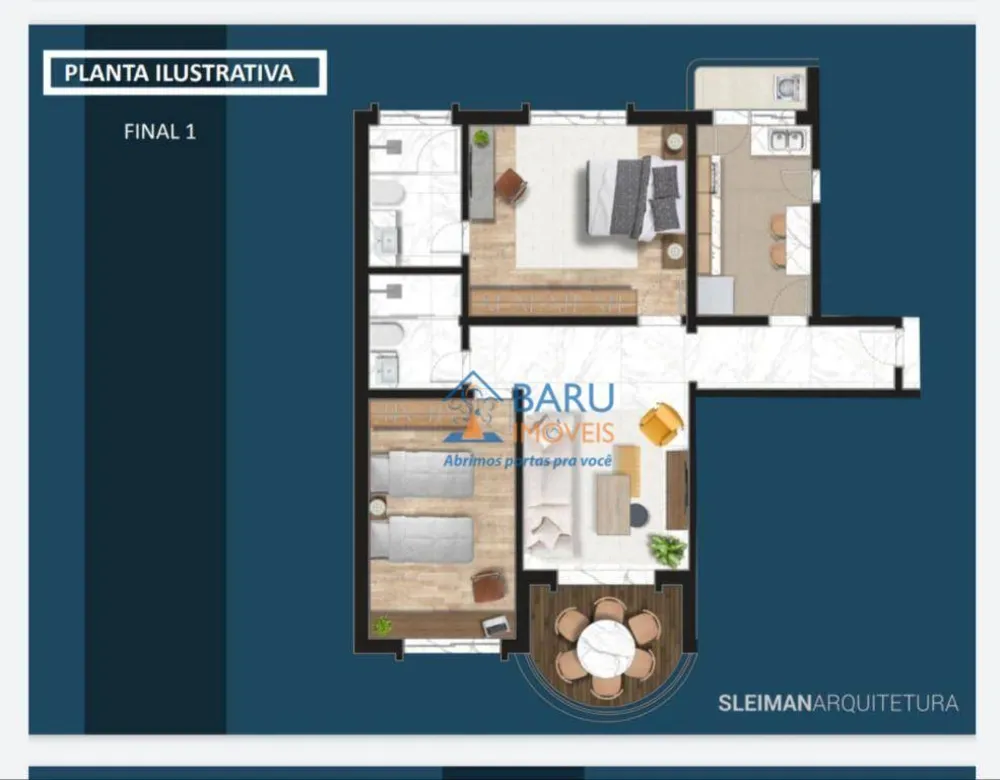 Apartamento, 2 quartos, 80 m² - Foto 3