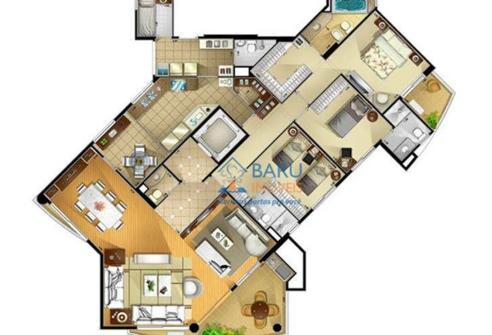 Apartamento, 3 quartos, 173 m² - Foto 3