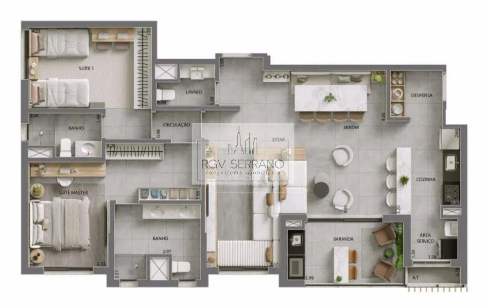 Apartamento, 3 quartos, 120 m² - Foto 4