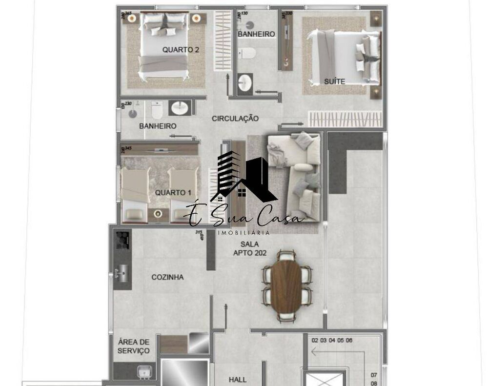 Cobertura à venda com 3 quartos, 204m² - Foto 2