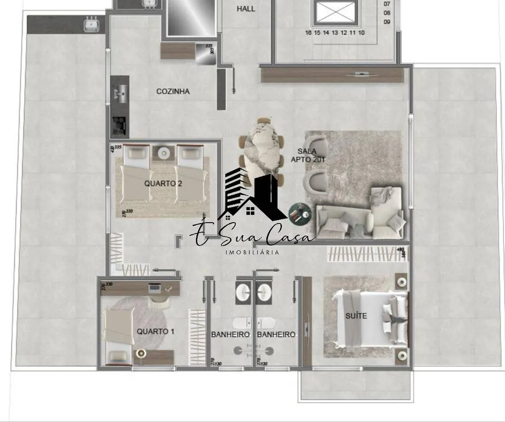 Apartamento, 3 quartos, 179 m² - Foto 2