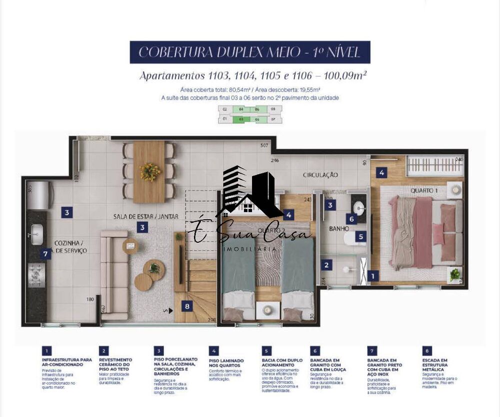 Apartamento, 2 quartos, 54 m² - Foto 7