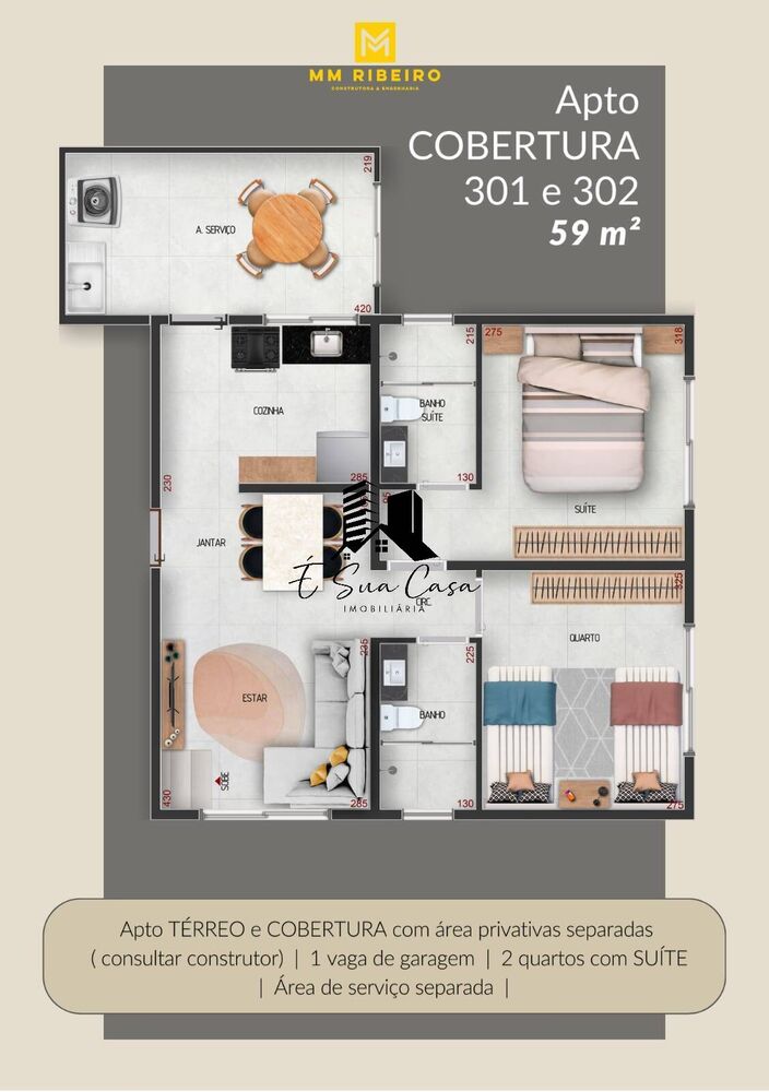 Apartamento à venda com 2 quartos, 59m² - Foto 24