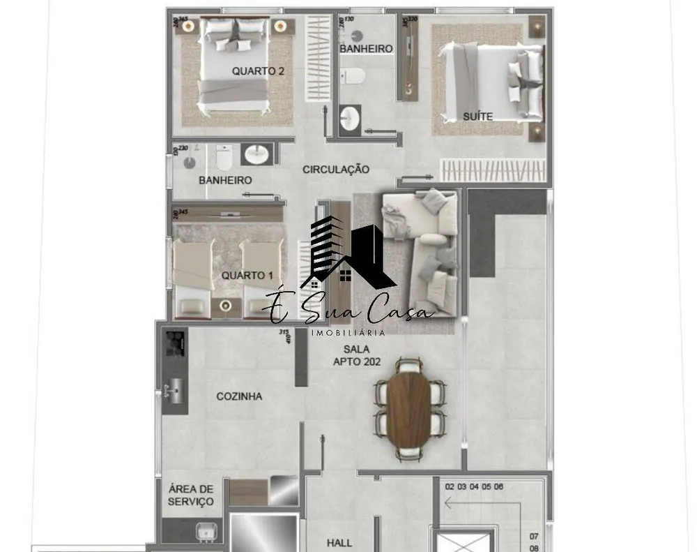 Apartamento, 3 quartos, 103 m² - Foto 2