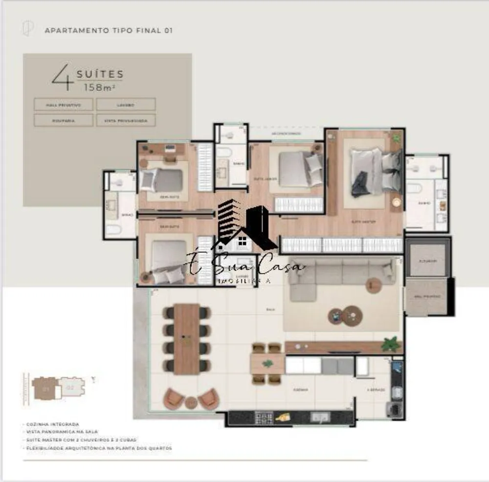Apartamento, 4 quartos, 158 m² - Foto 10