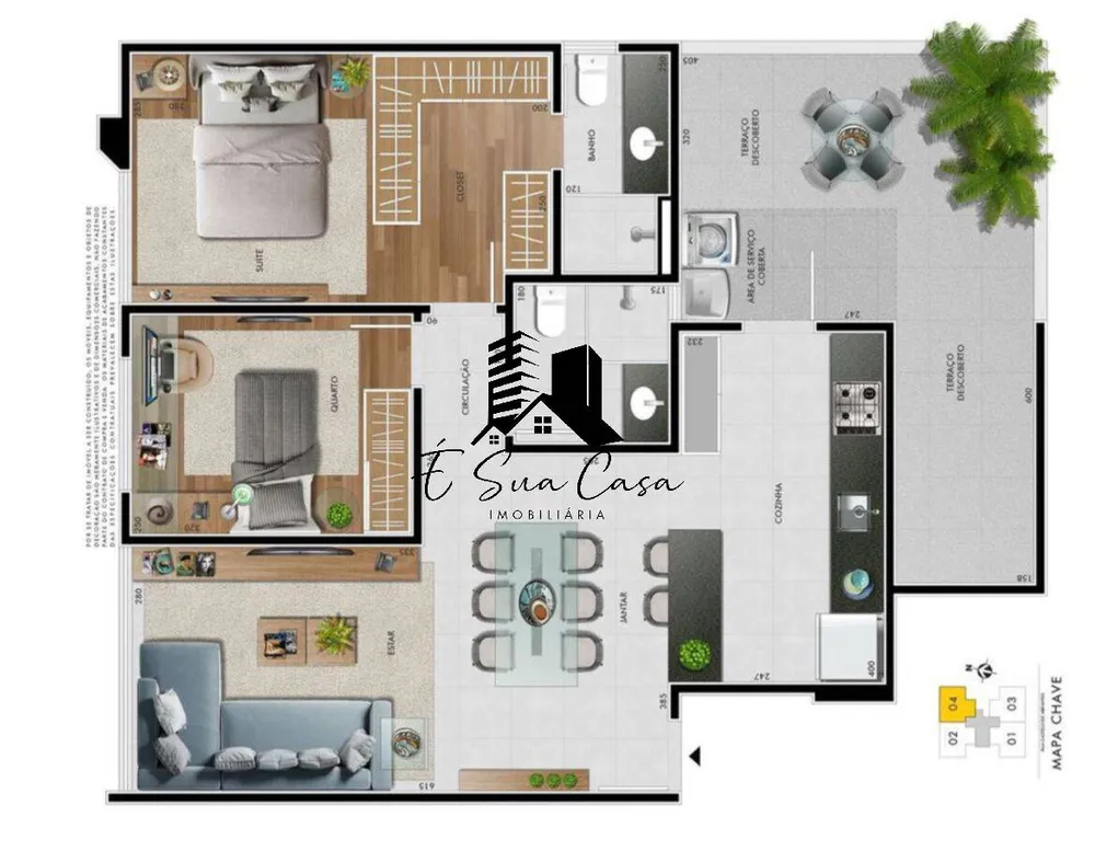 Apartamento, 2 quartos, 78 m² - Foto 2