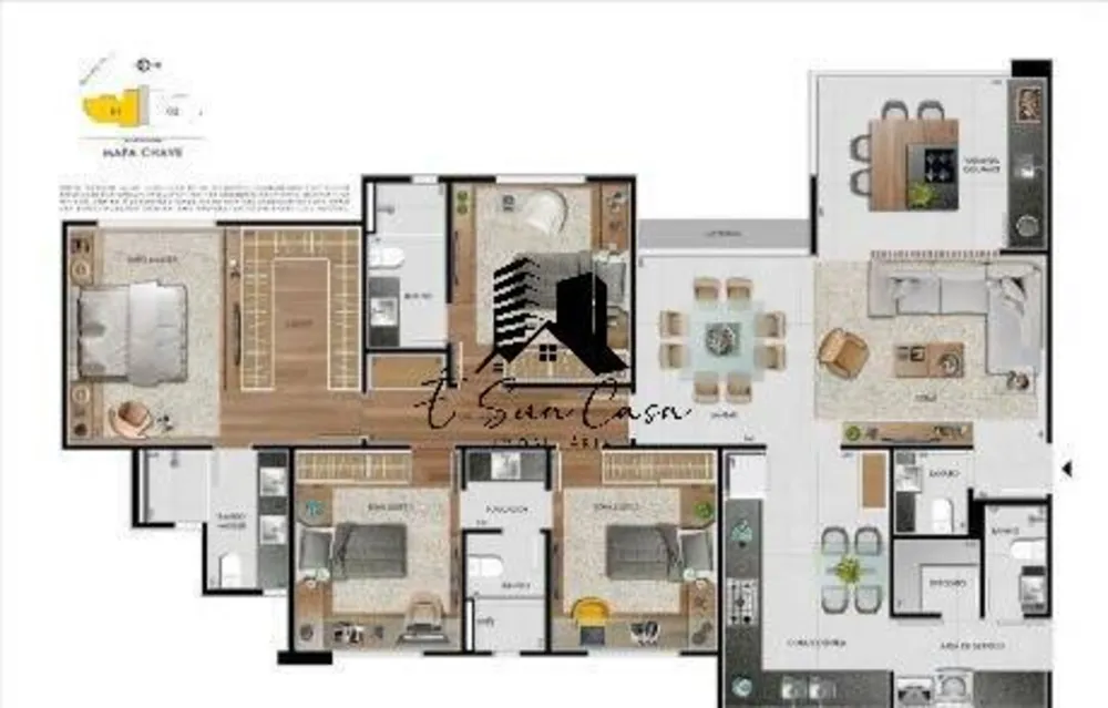 Apartamento, 4 quartos, 143 m² - Foto 8