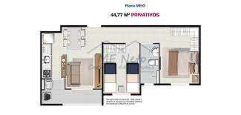 Apartamento, 2 quartos, 44 m² - Foto 8