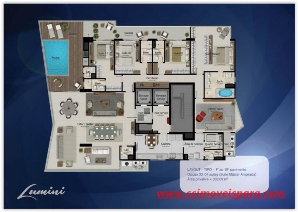 Apartamento, 4 quartos, 338 m² - Foto 15
