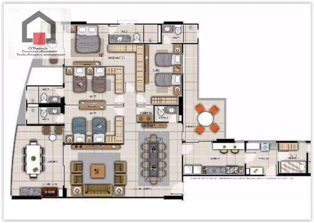 Apartamento, 4 quartos, 200 m² - Foto 12