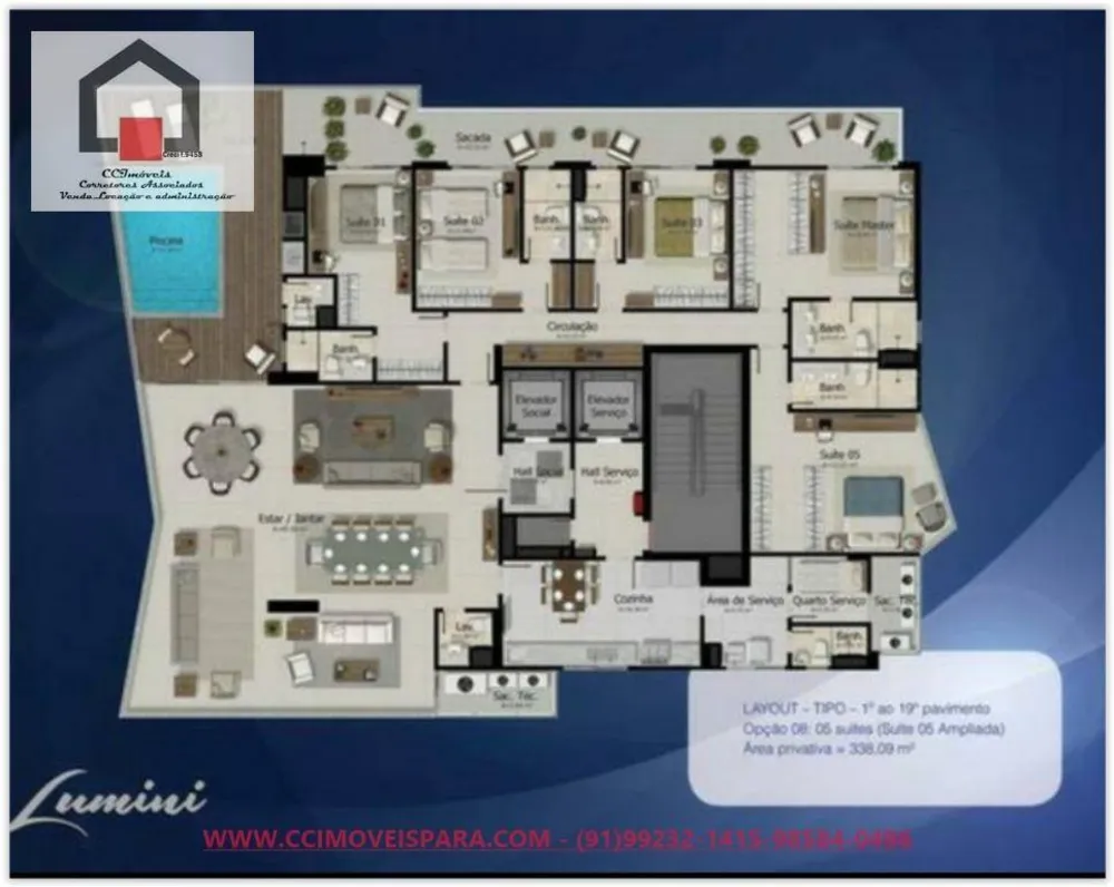 Apartamento, 4 quartos, 338 m² - Foto 16